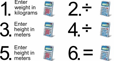 BMI Pocket Calculator Calculation
